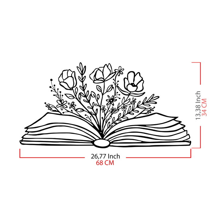 Wallity Culture Flower Escultura de pared en Negro